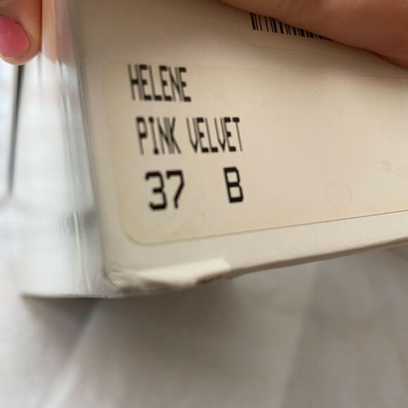 New with box Tabitha Simmons blush velvet peep toe heels size 37 6.5 AND 39 8.5 - Picture 10 of 14